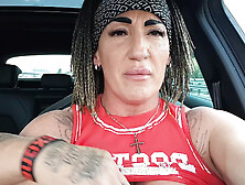 I Take Out My Tits and Fuck Myself in the Car so They Can See Me