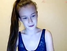 Webcam model strips and plays