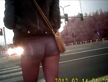 Polish teen walks the street