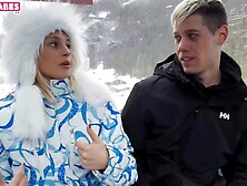 Christy White get screwed public on the ski lift : Sugarbabestv