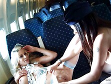 Big Titties lesbian Stewardesses at Sex