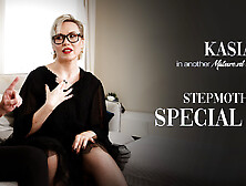 Hot Blonde Czech Nympho Milf Kasia Has A Very Hardcore Gift For Her Strapping Stepson