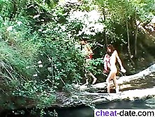 Dude Watches Behind Bush - Meet Her On Cheat-Date