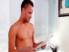 Hd - Gaycastings First-Timer Latino With Uber-Cute Bootie Comes To Porn Audition