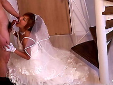 Asian Teeny Bride give Bj before soapy slide Cumming in uncensored JAV after Wedding