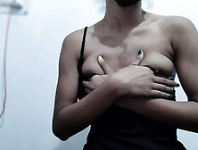 Look at my wet and dirty kitty! Tasty cream is flowing out when I tease clit