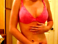 Tiny Redhead with Perfect Body Changing Clothes