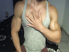 Gay Bodybuilder,  Bodybuilding, Cum, Draining,  Flex