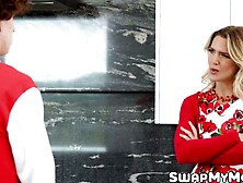 Dominant stepmoms Jessica Ryan and Savvy Suxx swap with their stepsons and teach them