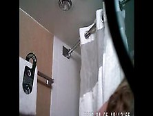 Hidden Shower Spy Cam Caught....  Or Maybe Not Lol