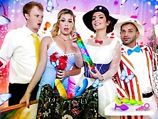 MYLF - Dirty Nanny Turns Rebellious Household Into a Depraved Fuck Fest! (Mary Poppins Parody)
