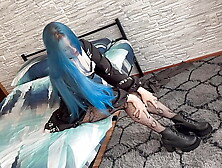 Anal fucking of a pretty girl with her neighbor. Big natural tits, creampie in big ass