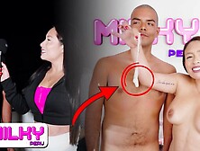 It's the biggest bum I've ever seen and tasted! Thaina Fields mounts a horny fan after interviewing