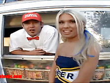 Icecream Truck Cheerleader And Share Cock And Cream And Pussy