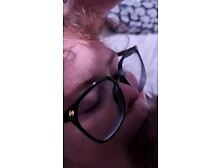 Sucking dad's jock like a worthy gal