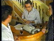 Classical orgy with one lucky guy and 4 horny sluts