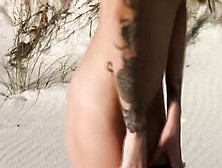 Astounding Ashlyn Diamond Squirt On Public Beach