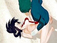 Momo X Deku (My Hero Academia) 3D Hentai