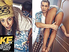 Fake Hostel - Slutty sex for fit Mauritius bitch with skinny behind and tight wet snatch