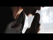 Минет от рыжеволосой красавицы с окончанием в рот