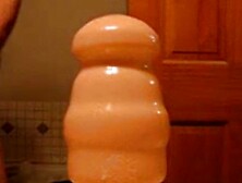 Stretching the hole.