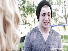 Naughty step siblings fucking while parents are away