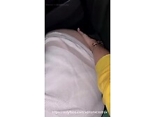 Young College Cruiser Sucking Straight Married Uber Driver's Cock In Car And Swallows Cum