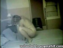 My mother masturbates on daybed.  Great hidden livecam