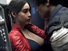 Breathtaking Claire & Her Boyfriend Leon Banging In Public