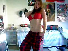 Teen Dancing In Her Undies In Her Room