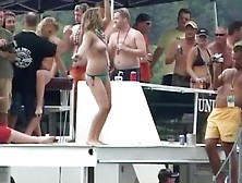 Spring Break Whores Flaunt Their Titties