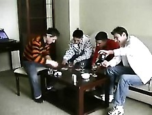 Four Twinks Enjoy Gay Group Sex Party