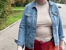 Wife Public Flashing Saggy Boobs