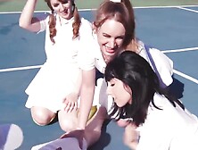 Teens Turn A Tennis Match Into Reverse Gangbang