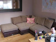 British escort gets anal in casting