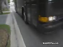 Bikini Blonde Fucks On Party Bus