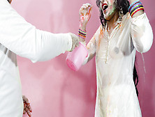 Holi Special: Bro Plowed Priya Ass-Sex Hard While She Wanna Play Holi With Friends