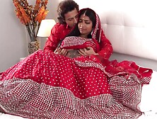 Desi teen with sexy feet is fucked on her wedding night