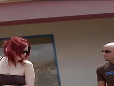 Redhead babe Marsha Lord fucking hard cock