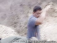 Latina railed by guard