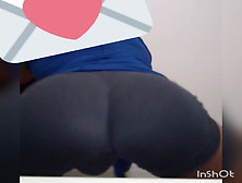 Round Big Ass Fem Boy Tease In Tight Shorts