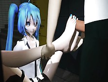 Miku Footjob In Public