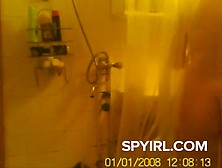 Nice Tits Milf Takes A Shower. Spy Cam