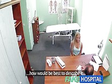 Fake Hospital - Patient Tries Doctors Jizz To Get Preggy Whilst Her Boyfriend Waits Unknowing