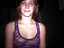 Teenie beauty Alexis Crystal PUBLIC sex gang bang orgy