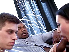 Ebony Dude Anally Drills Lulu Jung During the time that Her Spouse Licks Vagina DTW3174