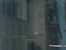 Perfect thong ass licked out after blowjob