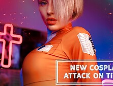 Dirty Dope Cosplay Sex Scene Based on the Attack on Titan Manga