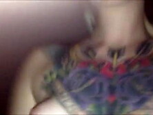 UK british punk emo tattoo girl fucked facial