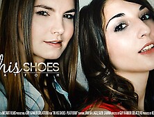 Suzie Carina and Jimena Lago's squeezing tits scene by Viv Thomas